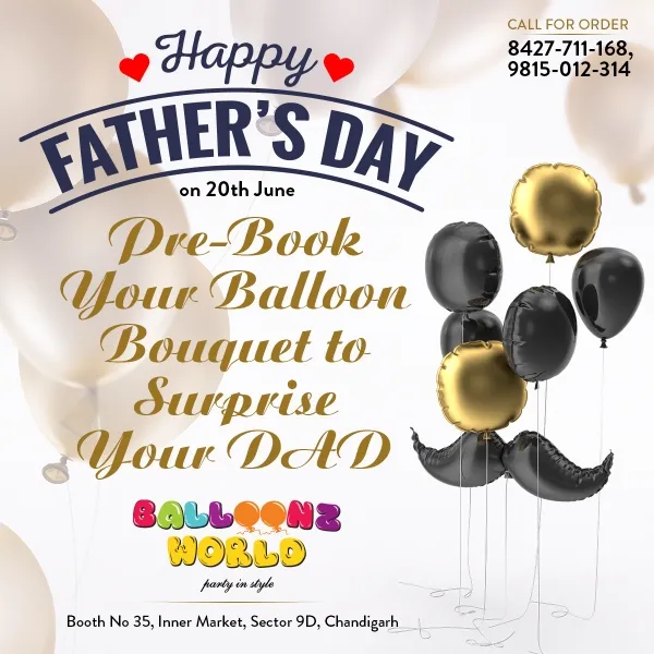 Fathers Day 20th june 2021 .....
Surprise your Dad...