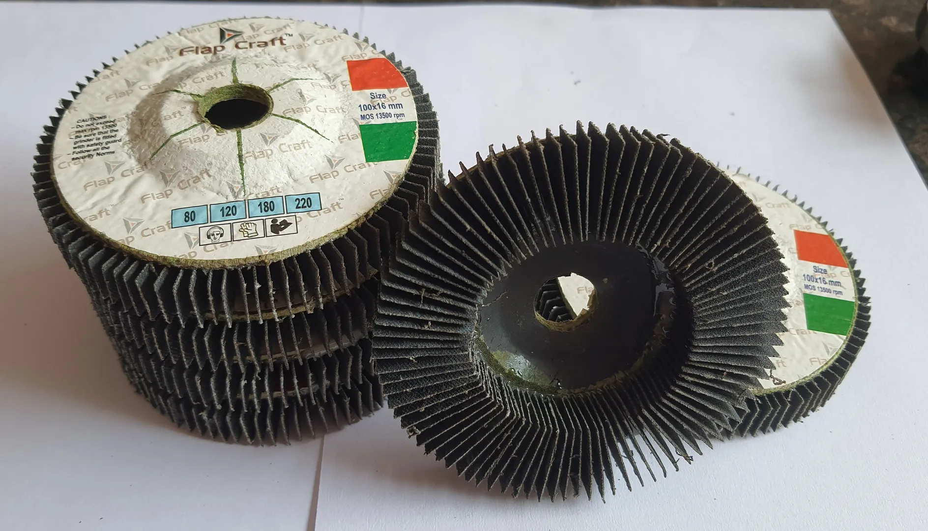 FlapCraft Vertical Buffing Wheel for Metal Buffing...