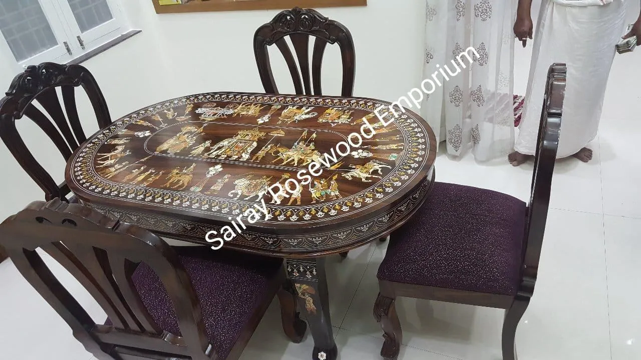 Rosewood Dinning table
4 Chairs Dinning table wit...