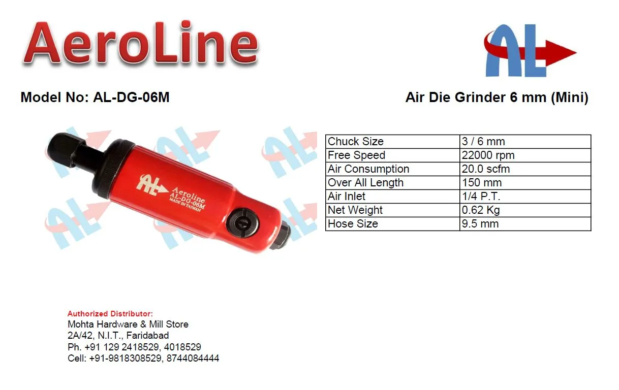 AeroLine Air Die Grinder distributor in Faridabad....