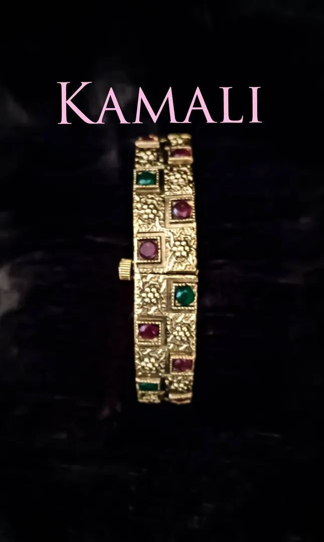 Kempu Stone Bangle Bracelet Kada for Women.
Sing...