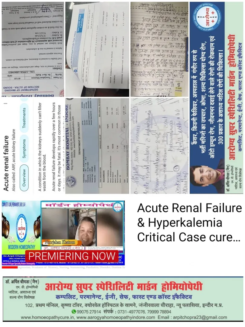 ACUTE RENAL FAILURE CURED WITH CREATININE 2.66 TO ...