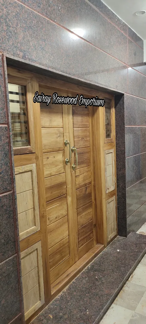 Main Door mande of pure Hunsur teak
Work in progr...