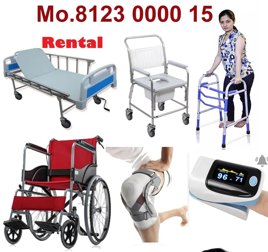 hospital bed, wheelchair can be taken on rent also...