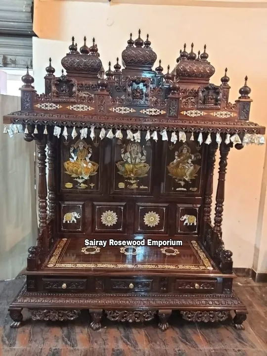 Rosewood Pooja mandair
Depth 18"
Width 36"
Heig...