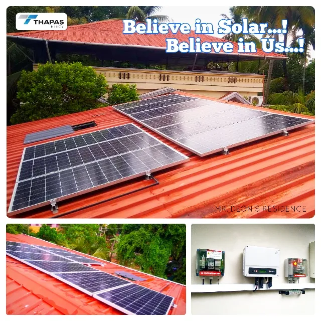 ON-GRID SOLAR POWER PLANT
CLIENT NAME: MR. DEON
...