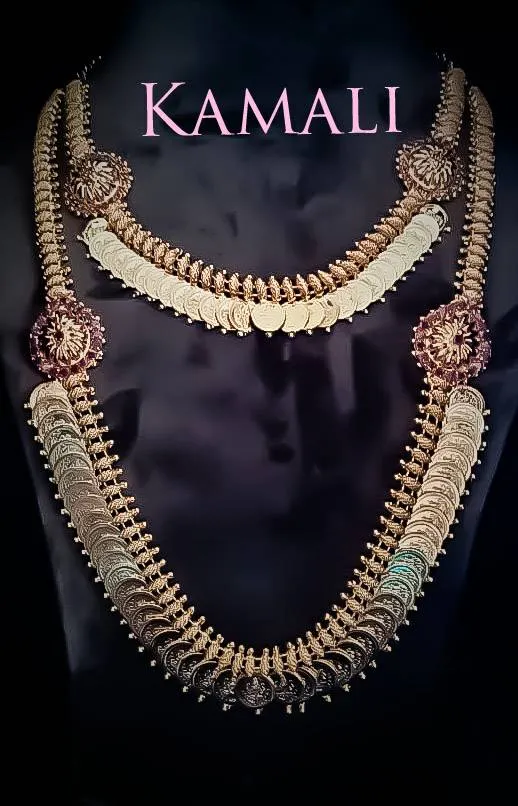 Kasu Malai Necklace and Haram with Mugappu l Coin ...