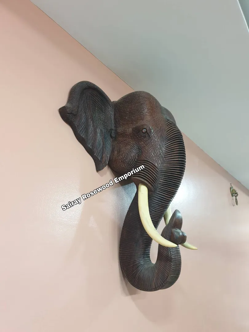 Rose wood heavy Elephent head
For wall mounted Lo...
