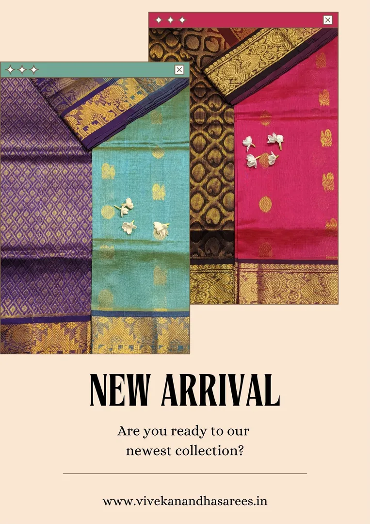 Our new silk cotton collection with exquisite moti...