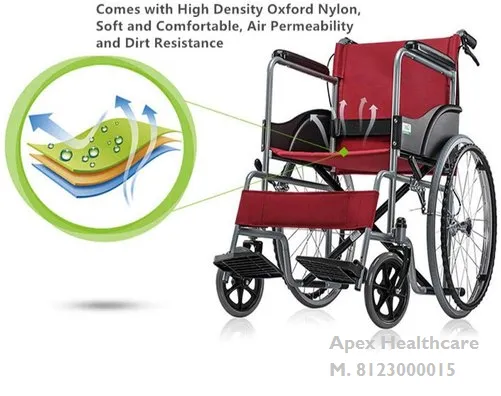 Apex Wheelchair weight is approx 15kg and patient...