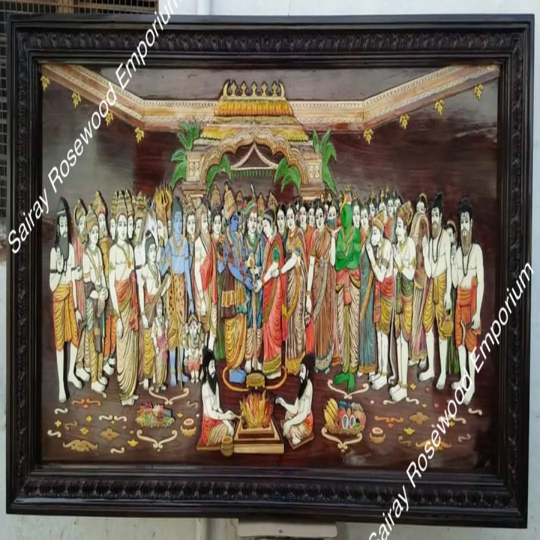 Rosewood frame 3D inlay Kalyana:
Our unique work...