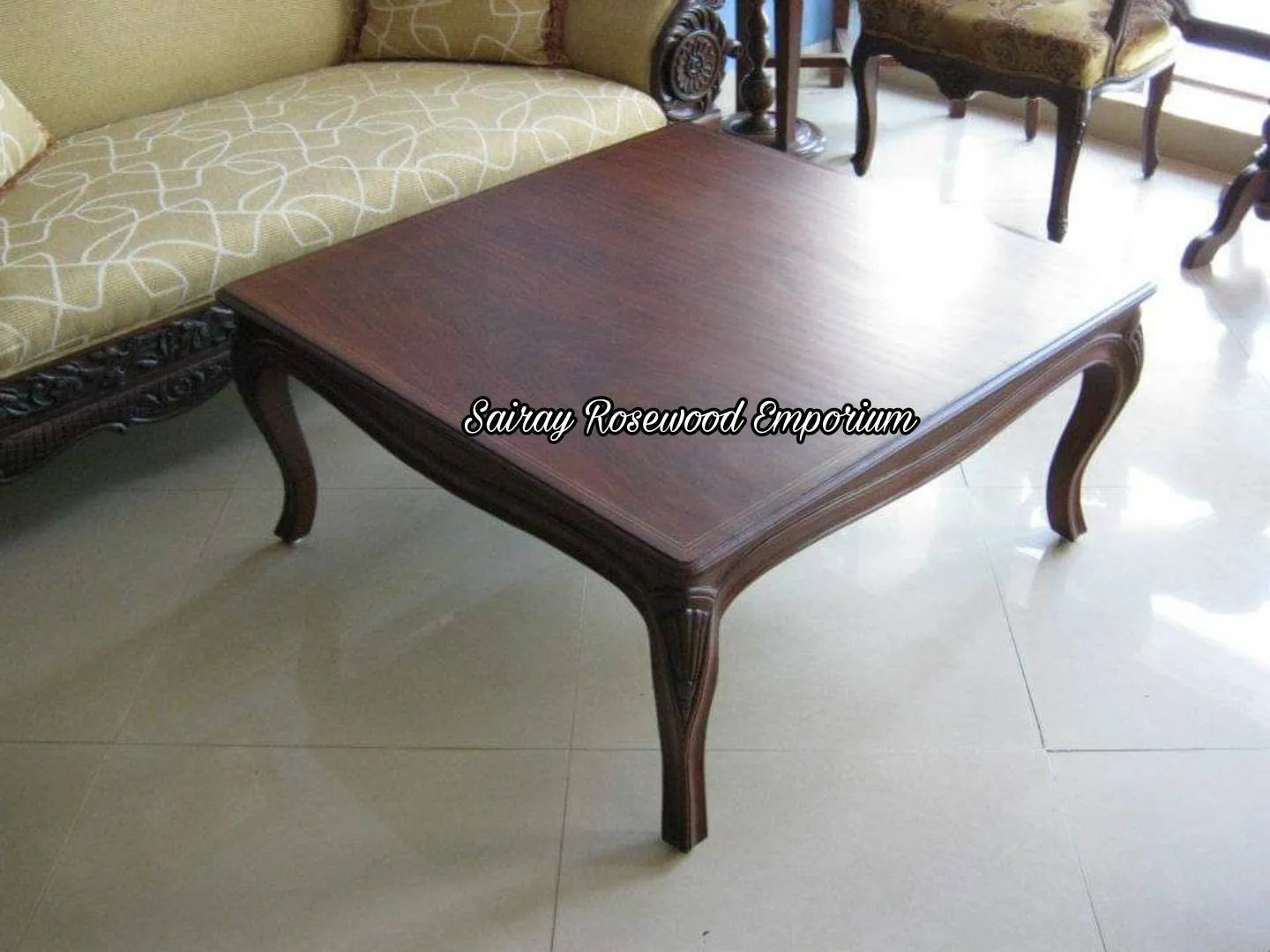Rosewood Center table #Rosewood table
Size 3X3 sq...