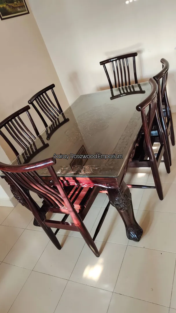 Rosewood Dinning table #6SeaterDinningTable#Carvin...