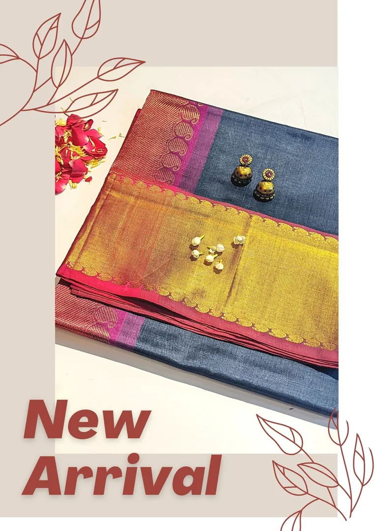 Aesthetic handwoven silk cotton long border handwo...