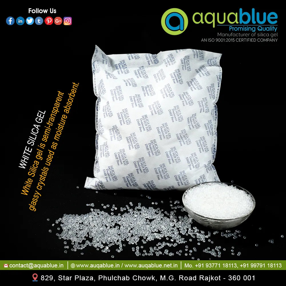 Contact aquablue.in for Silica Gel Sachet/ Bag/ Po...