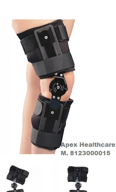 R.O.M. Knee Brace controls and restricts degree of...
