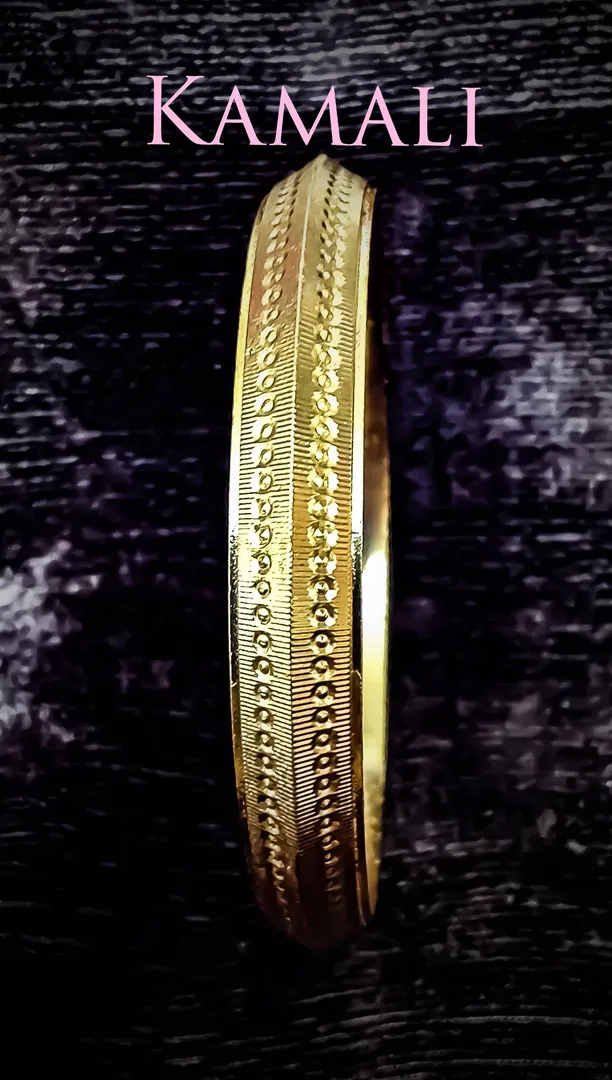 Gold Plated Impon Kada for Men
Kamali Artificial ...
