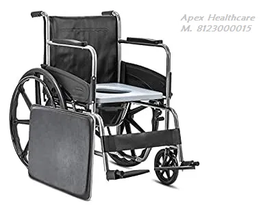 Wheelchair Foldable with Commode for Elderly Patie...