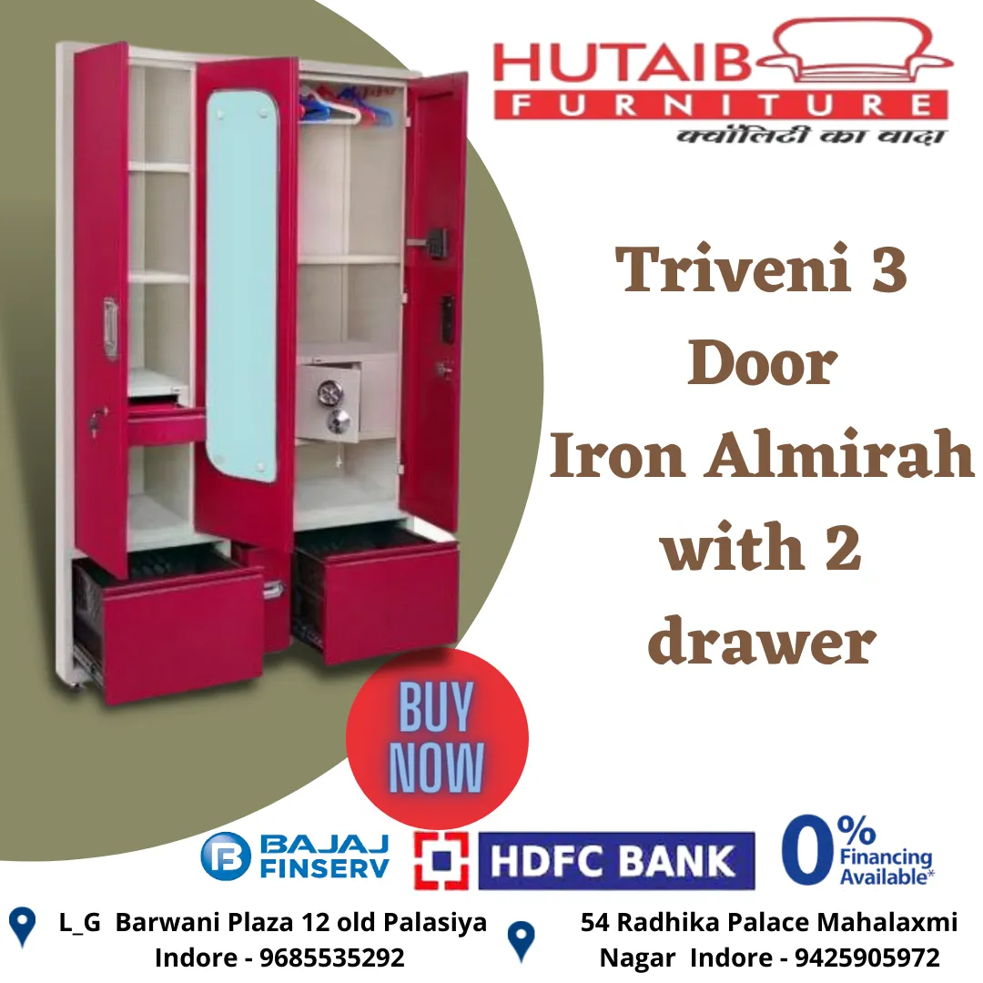 Shop all type of almirah at hutaib furniture indor...