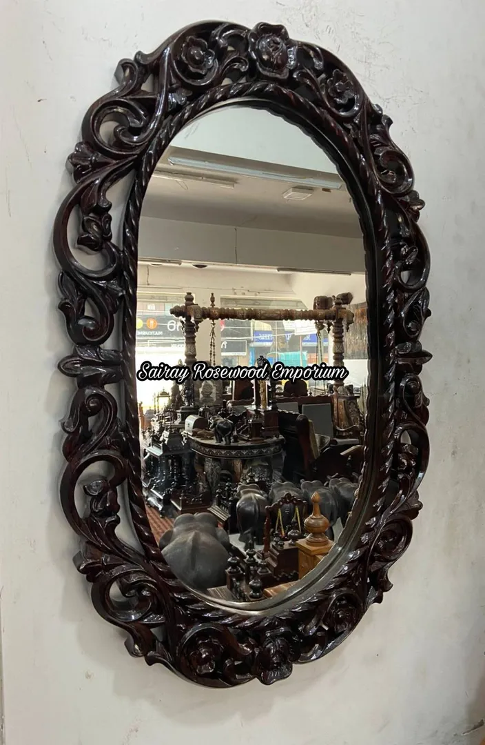 Rosewood Mirror in Antique Carving Desgin
Availabl...