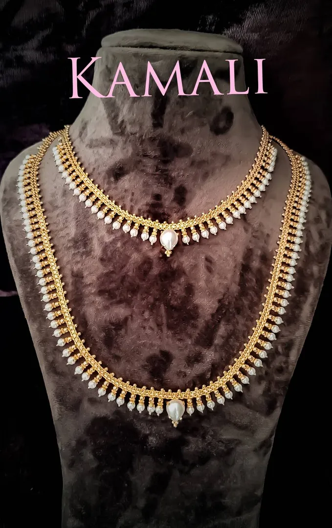 Pearl Necklace and Haram
Semiprecious Pearls Neck...