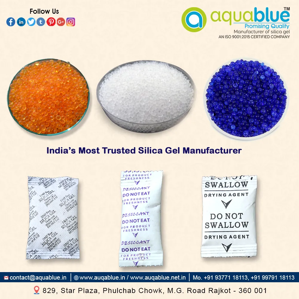 1,2,5 Gm Silica Gel Tyvek Pouch, 500 Gm & 1 Kg Blu...