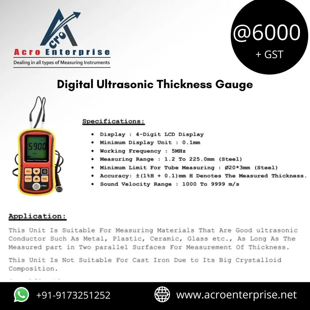 Ultrasonic thickness gauging is a widely used nond...