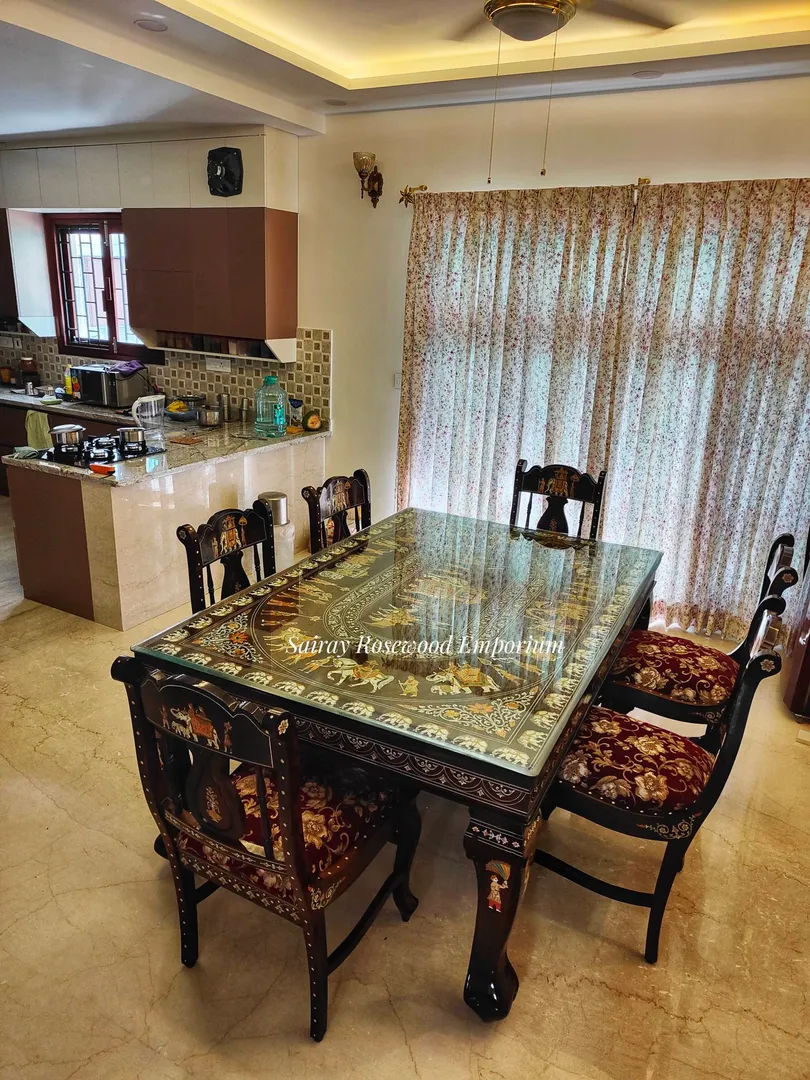 Rosewood Dinning table #DasaraInlayDinning table #...