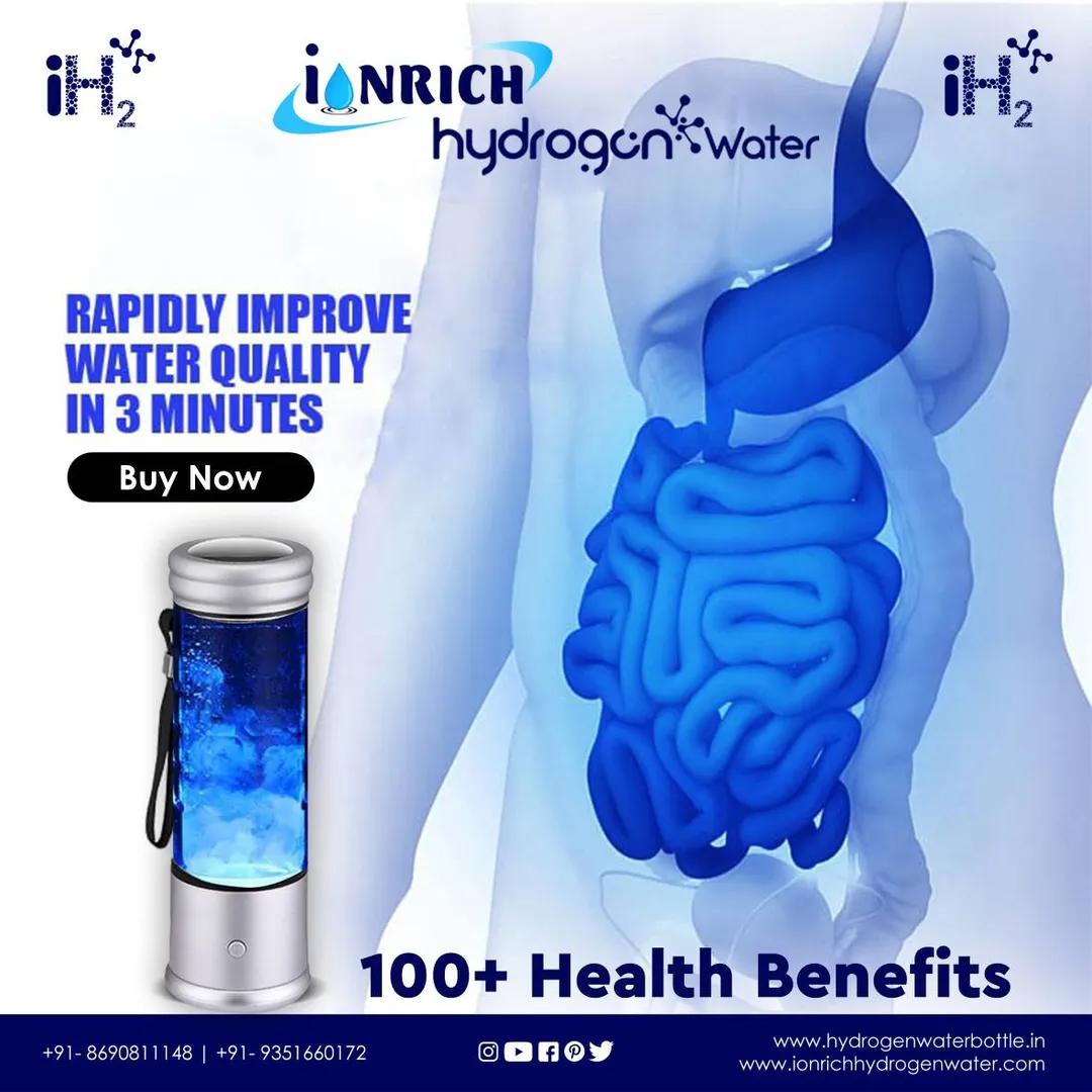 Ionrich hydrogen water is generated through electr...