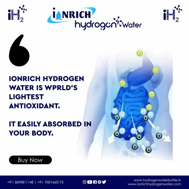 IONRICH Hydrogen water benefits • Hydrogen water i...