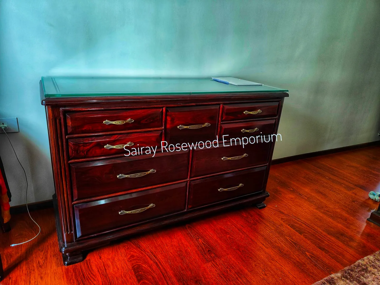 Rosewood Chest of Drawers
Depth 24"
Width 6 feet...