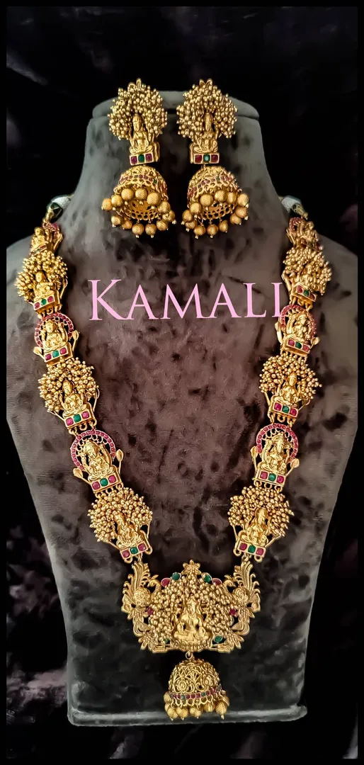 Antique Lakshmi Haram with Jimiki
Kamali Artifici...