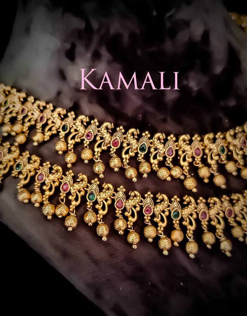 Anklets
Oxidised Gold Plated Antique Bridal Jewel...