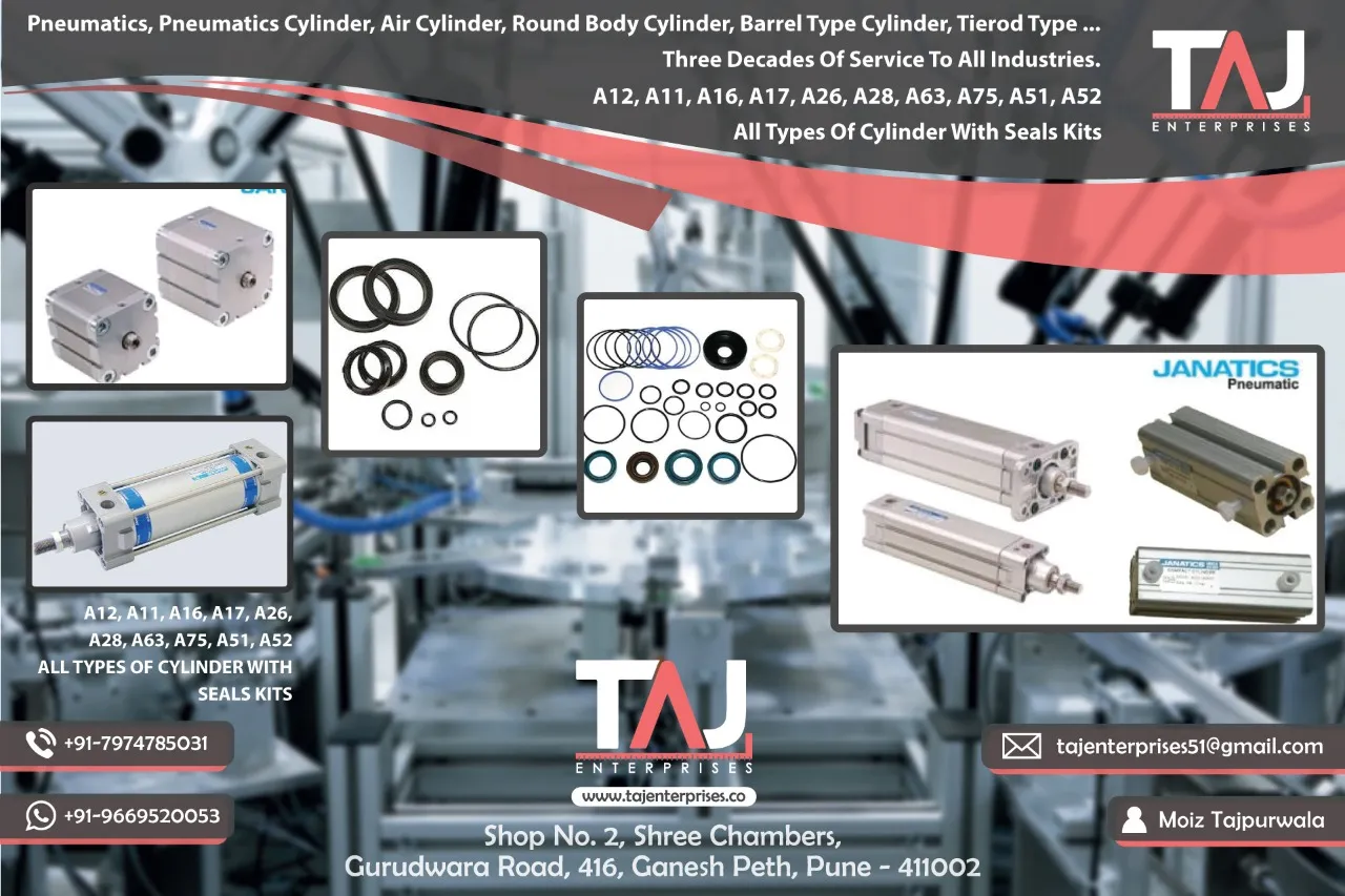 TAJ ENTERPRISES
#PNEUMATIC #CYLINDER #SEALKIT #JAN...