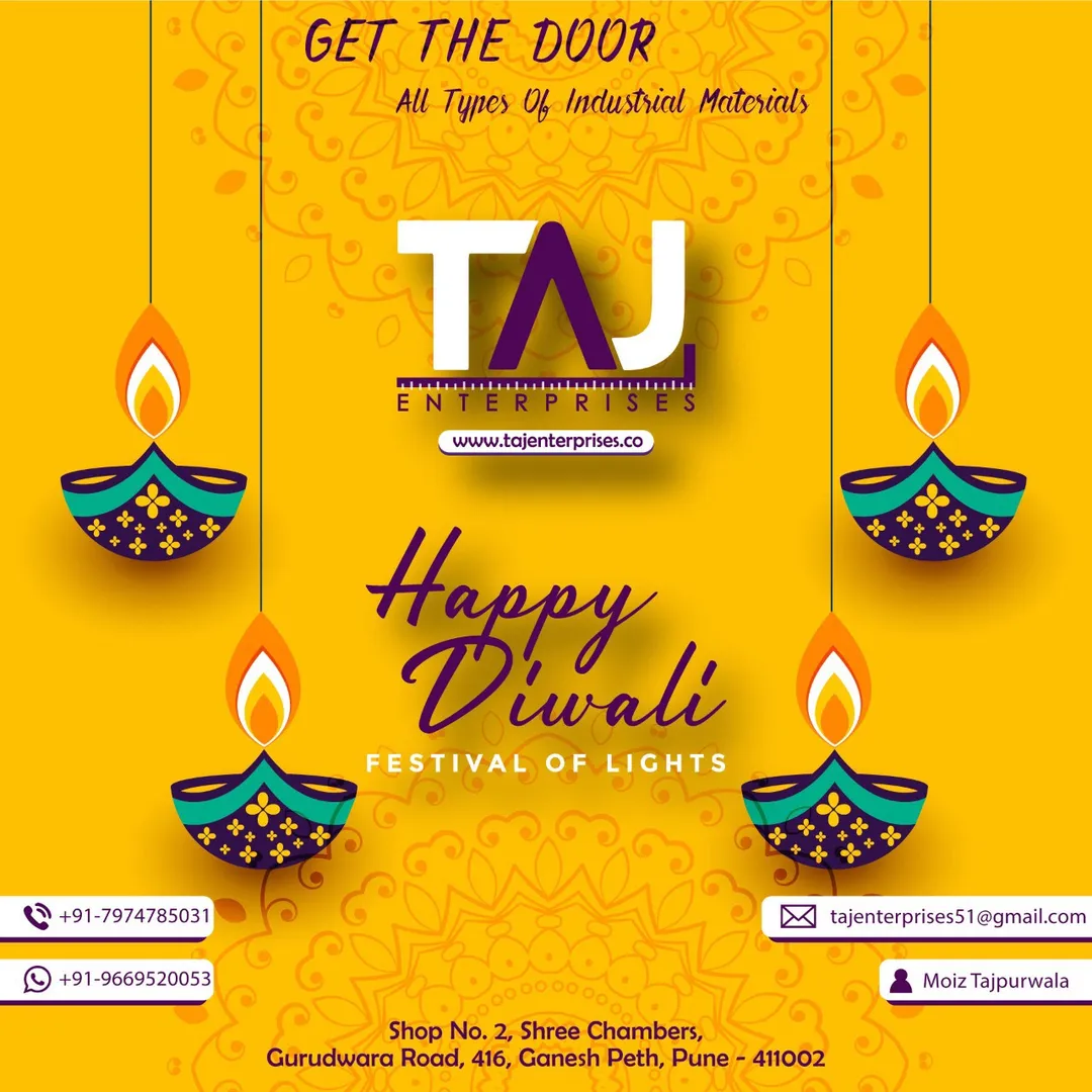 #TAJENTERPRISES
#diwali #india #festival #happydi...