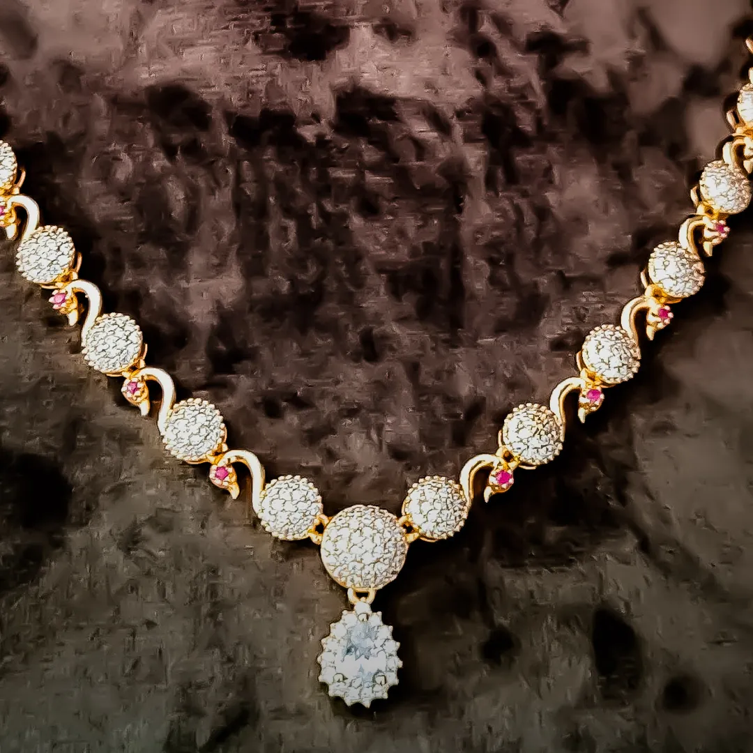 Kamali - Lazuli Collections
White CZ Stone Neckla...