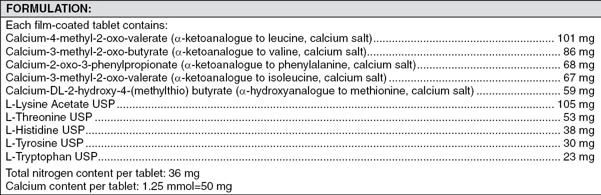 we supplier of alpha keto analogues of five essent...