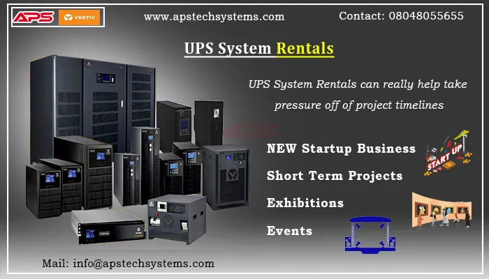 Rental UPS systems are getting more popular to acc...