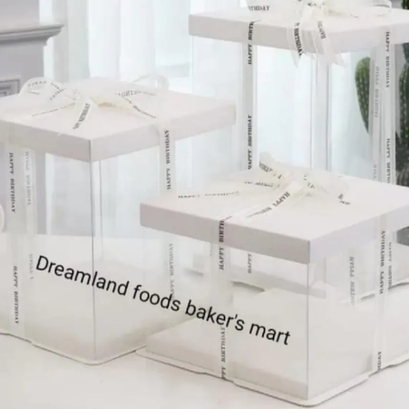 transparent tall boxes available in 10" 12" and 14...