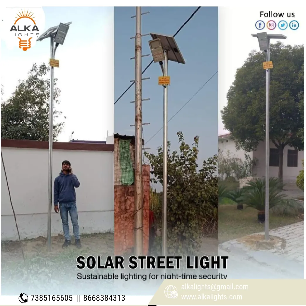Alka lights and solar New install solar street lig...