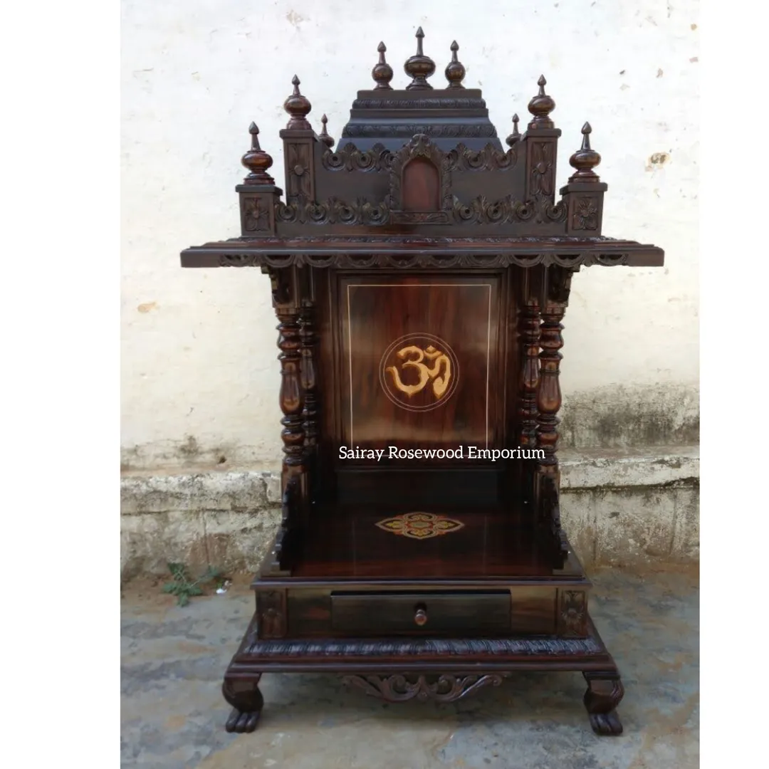 Rosewood Pooja Mantap
Depth 21"
Width 28"
Height...