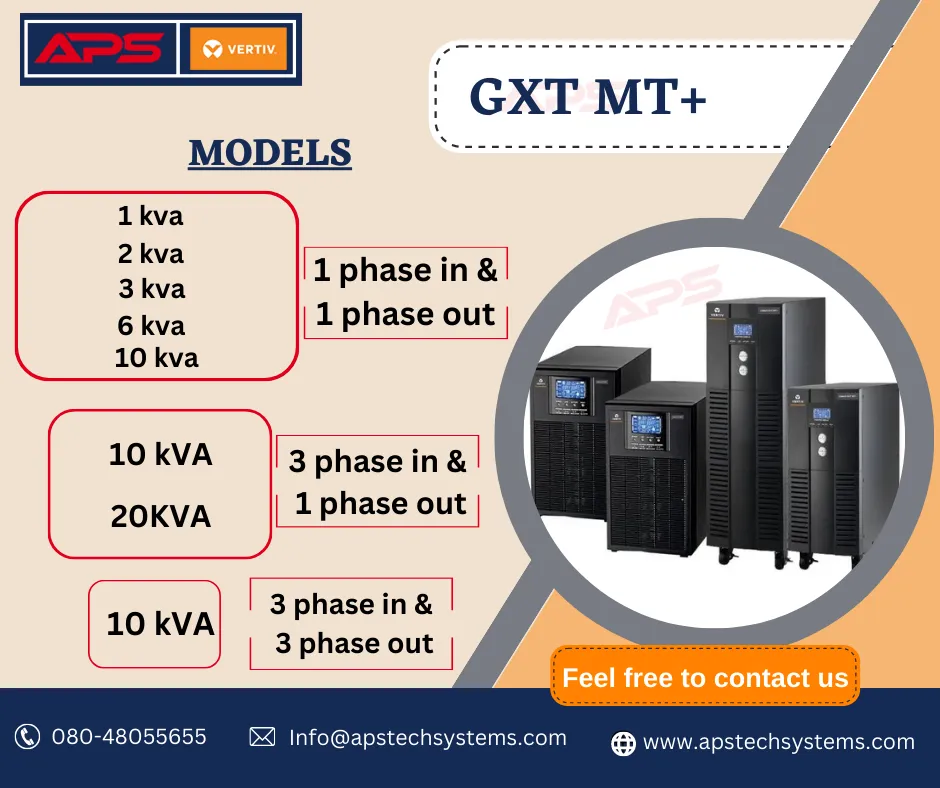 Liebert GXT MT+ Range (1 kVA to 20 kVA) UPS Syste...