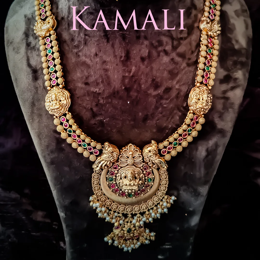Antique Lakshmi Haram
Artificial Gold Plated Anti...
