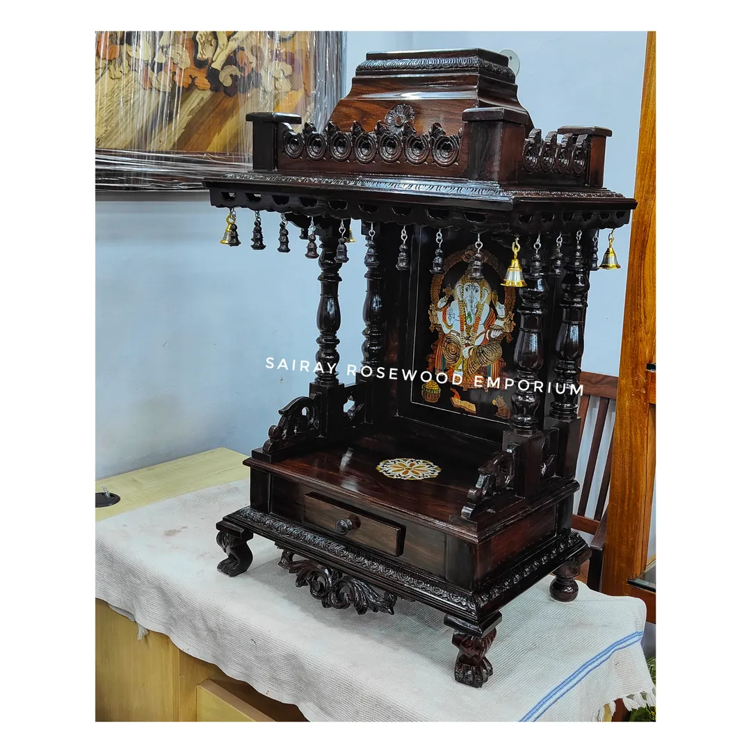Rosewood Pooja mantap
Depth 14"
Width 22"
Height...
