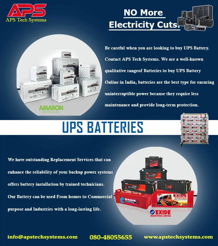 UPS Batteries
Which batteries are most suitable fo...