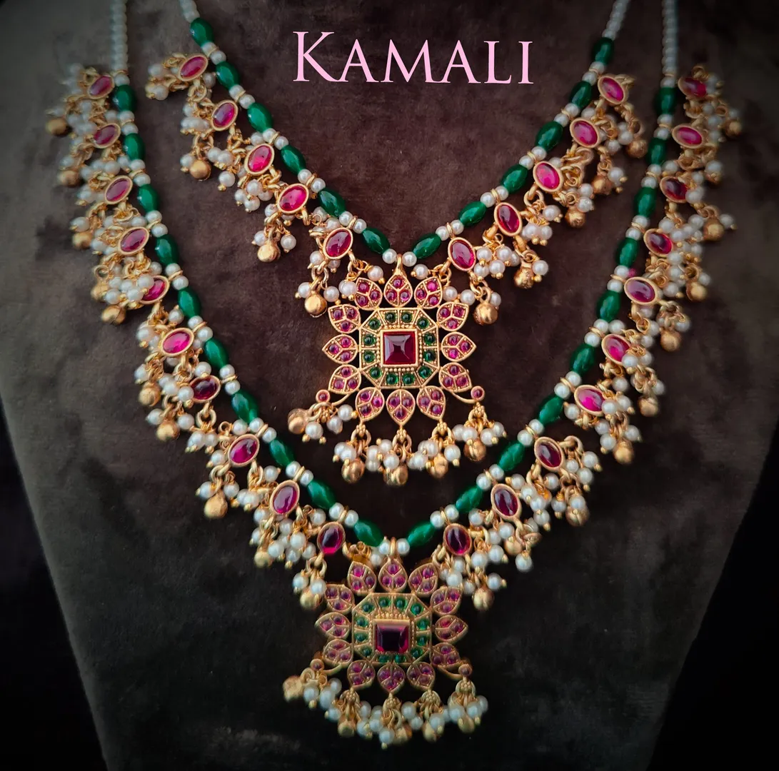 Antique gutta Poosal Collections
Adorned with Kemp...