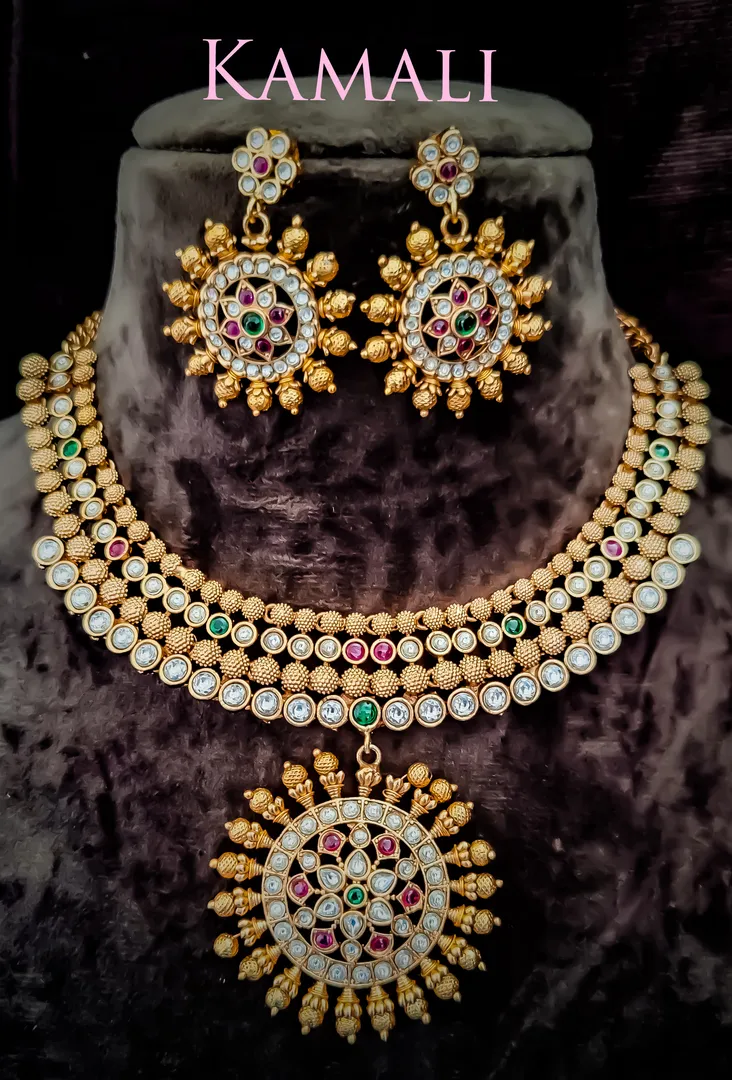 Kundan Necklace Set for Women
Artificial Gold Pla...