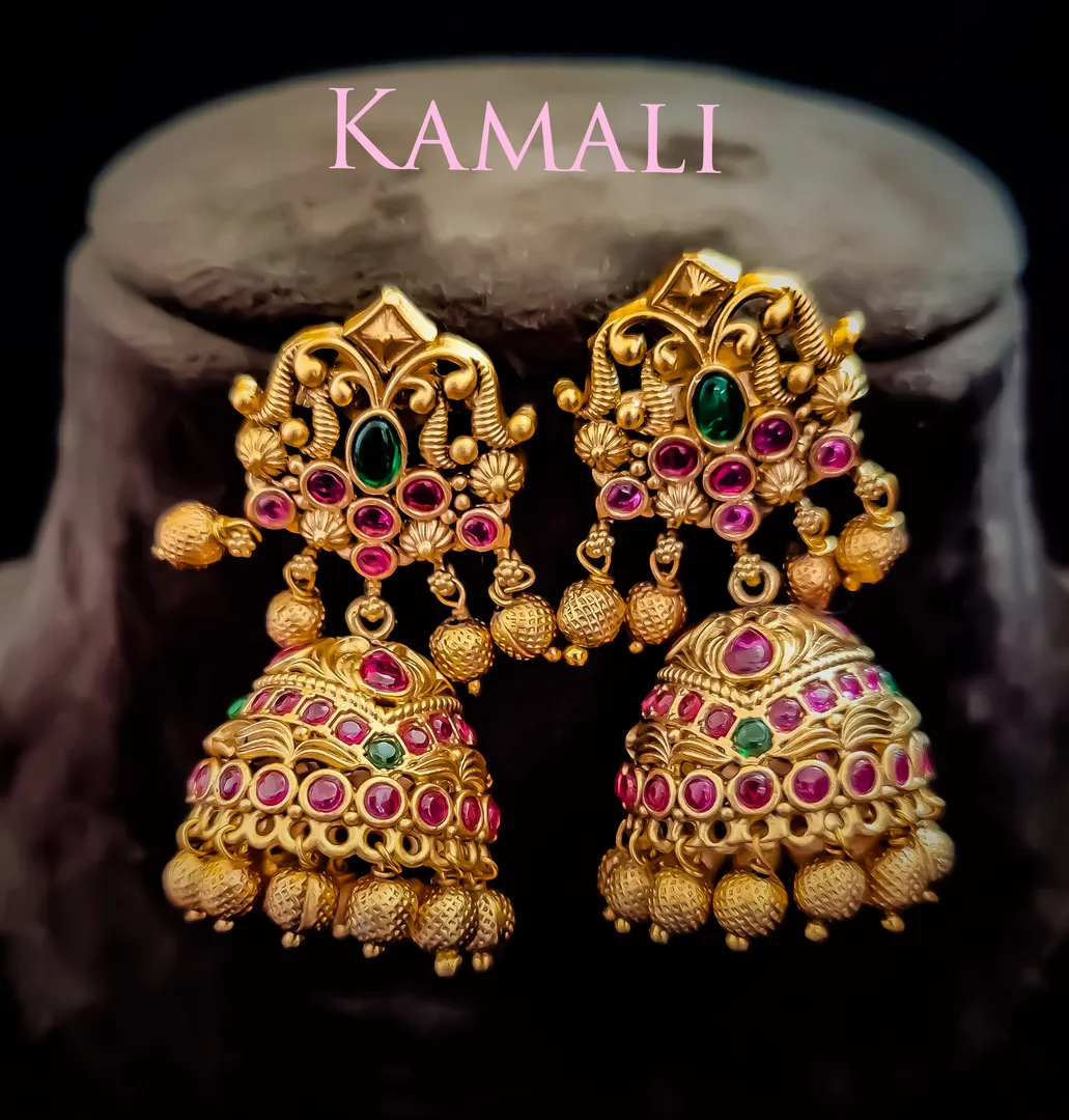Antique Jumkkas
Adorned with Kempu stones and cla...