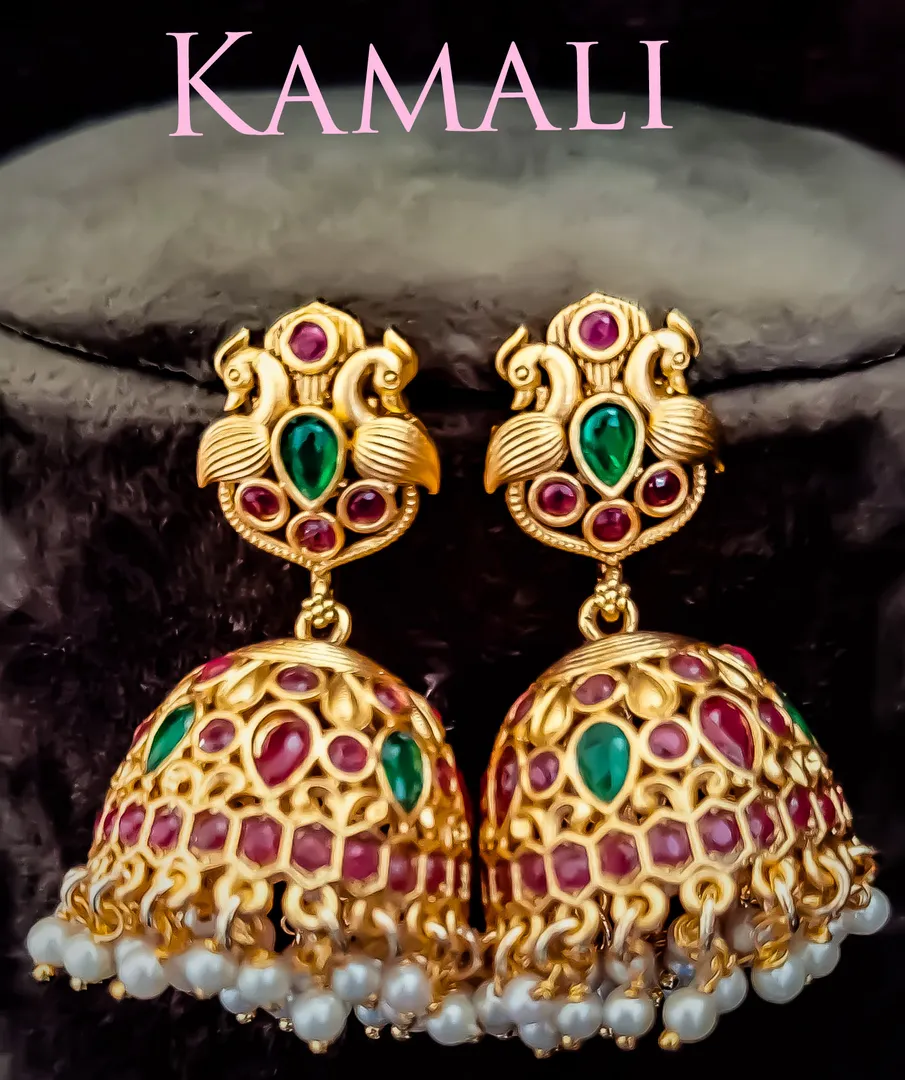 Antique Jumkkas
Adorned with Kempu stones and cla...