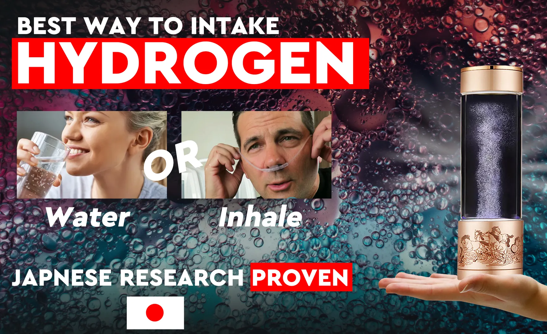 Which is the best way to take molecular hydrogen?
...